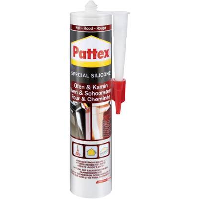 Pattex Ofen & Kamin Silikon Herstellerfarbe Rot PFOFR 300 ml