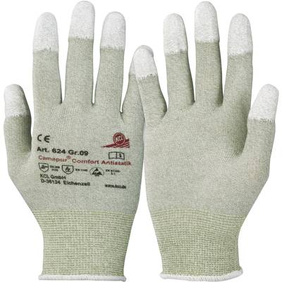 KCL Camapur Comfort Antistatik 624-8 Polyamid Arbeitshandschuh Größe (Handschuhe): 8, M EN 16350:2014-07   CAT II 1 Paar