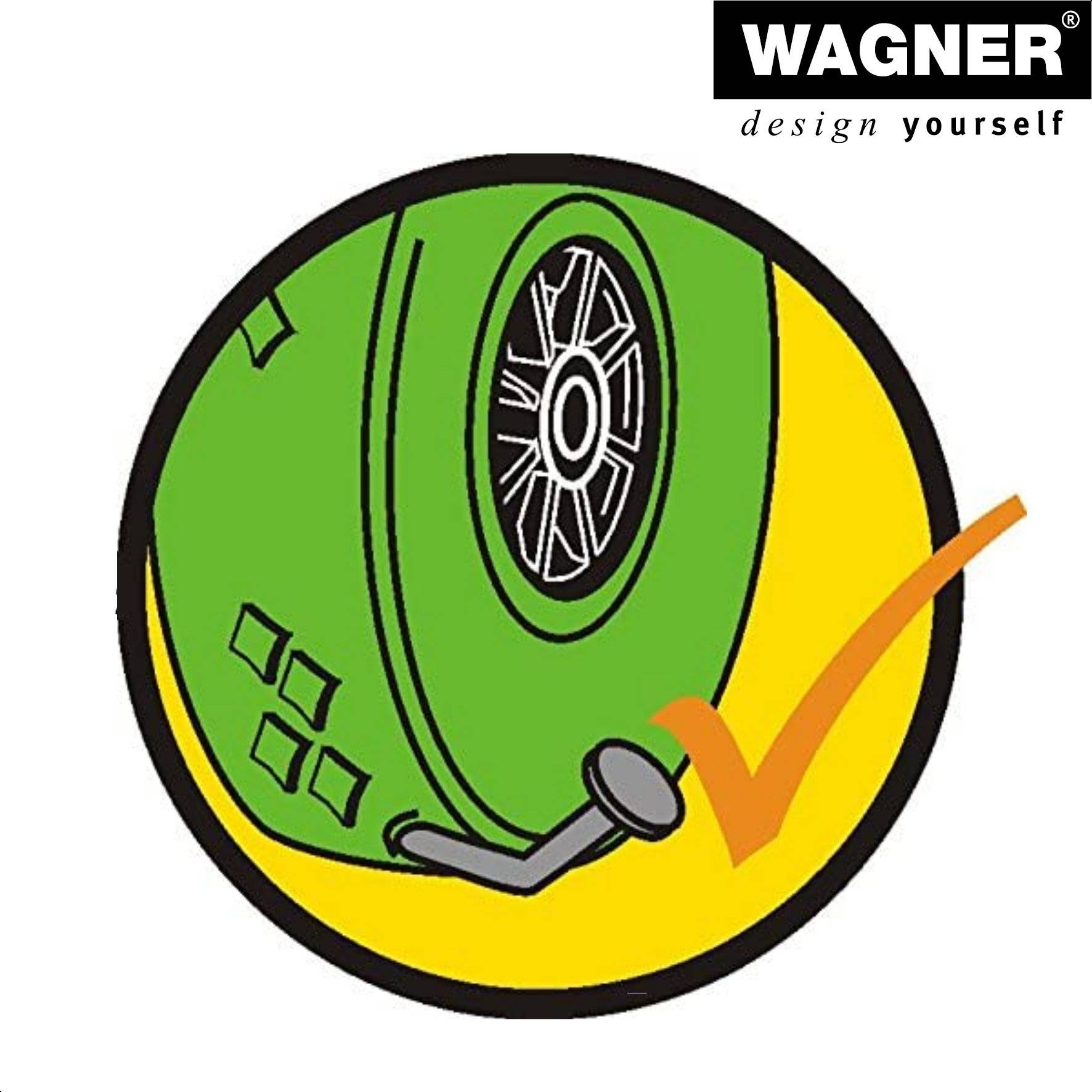 WAGNER Bockrolle PANNENSICHER - PU geschäumtes Rad Ø 260 mm, Felge 75 mm, Platte 115 x 110 mm, Tragkraft 100 kg-04726601-2