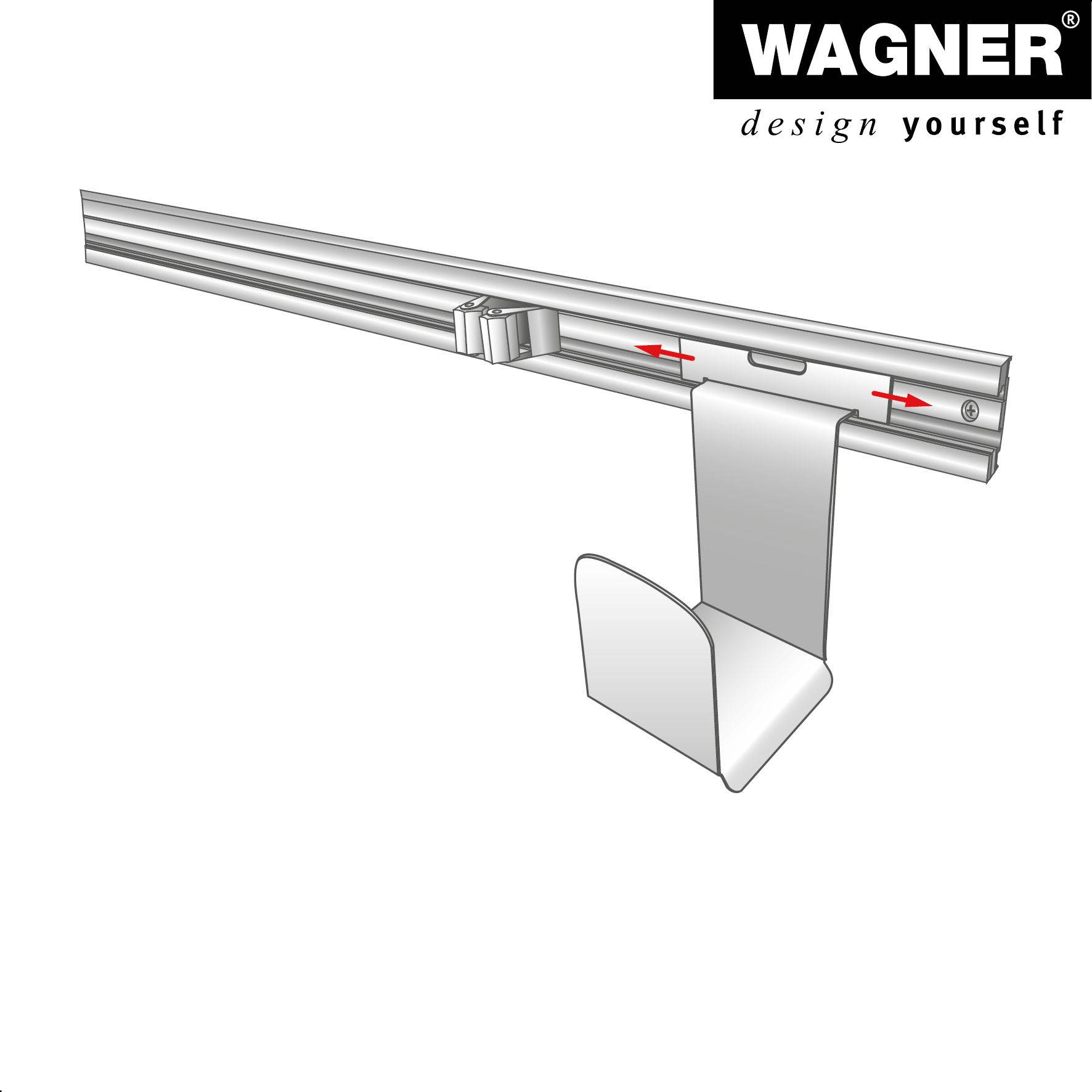 WAGNER hooks4tools Gerätehalter SCHLAUCH/KABEL - 127 x 103 x 245 mm, Stahl beschichtet, für Schläuche, Kabel - 15208901-3