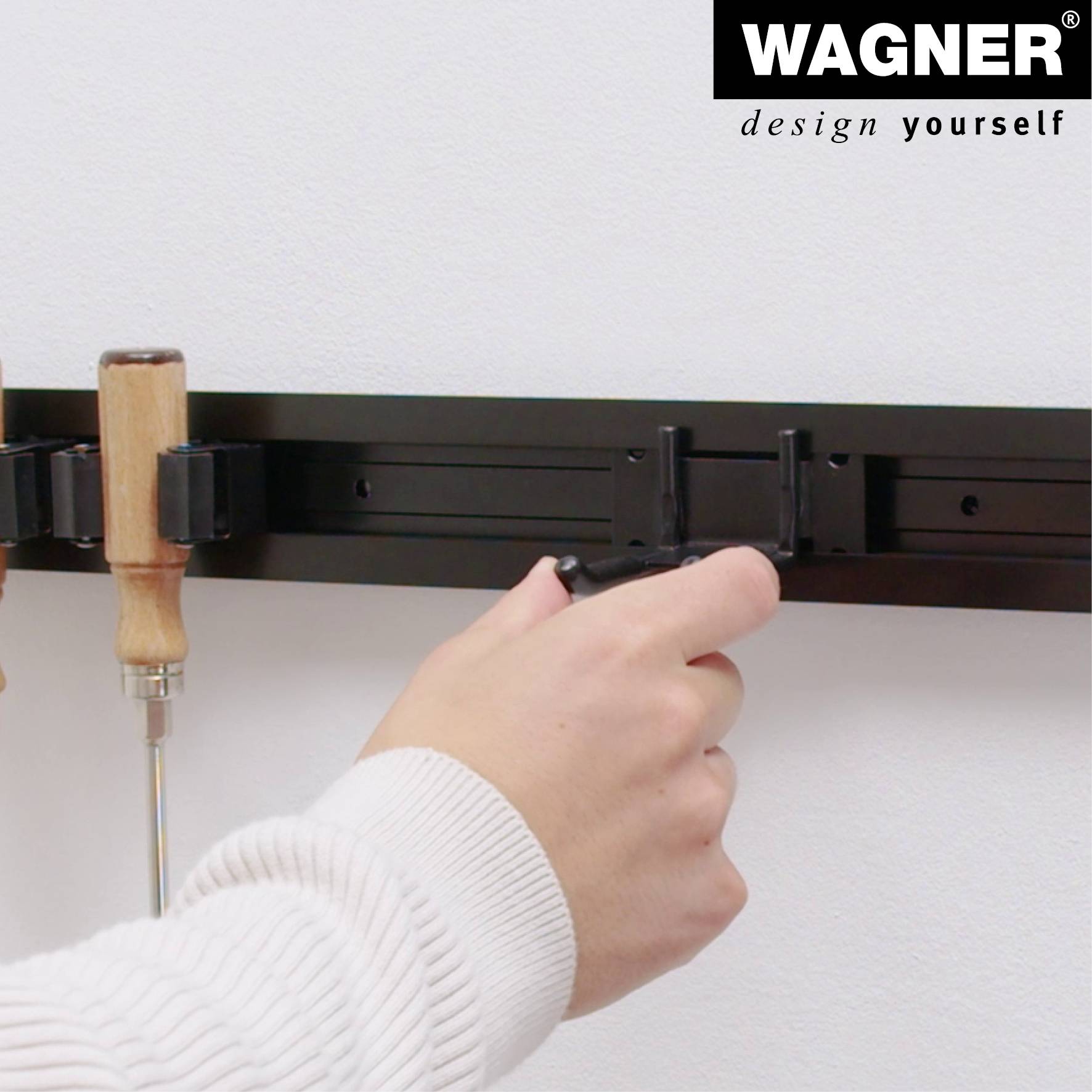 WAGNER hooks4tools Gerätehalter SCHLAUCH/KABEL - 127 x 103 x 245 mm, Stahl beschichtet, für Schläuche, Kabel - 15208901-4