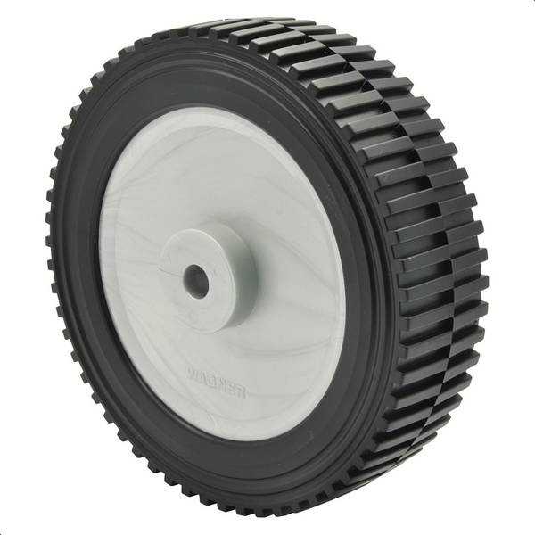 WAGNER Vollscheibenrad - Ø 150 x 40 mm, Achsloch Ø 10 mm, Kunststoff schwarz/grau, Tragkraft 30 kg - 03815101