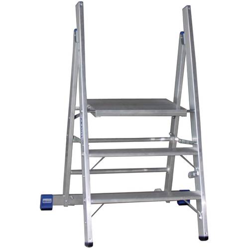 Krause STABILO Professional 126078 Aluminium Montagetritt klappbar Arbeitshöhe (max.): 2.70 m Silber 9.5 kg