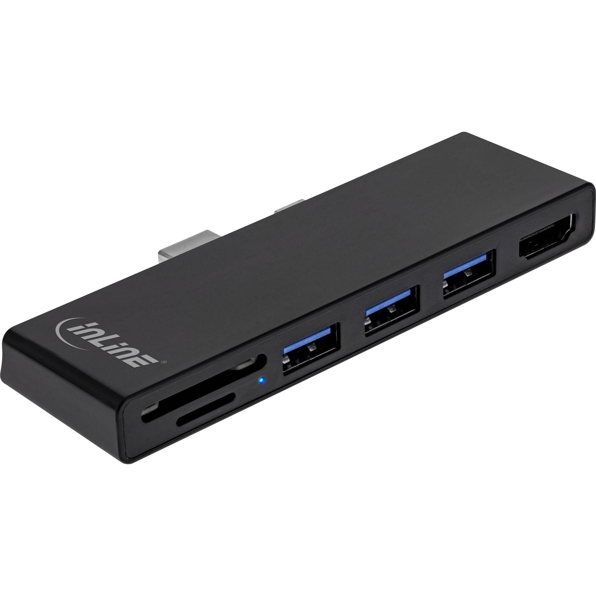 InLine® MultiHub, Surface Pro 4/5/6, 3x USB-A 3.2 Buchse, HDMI 4K, Cardreader-0
