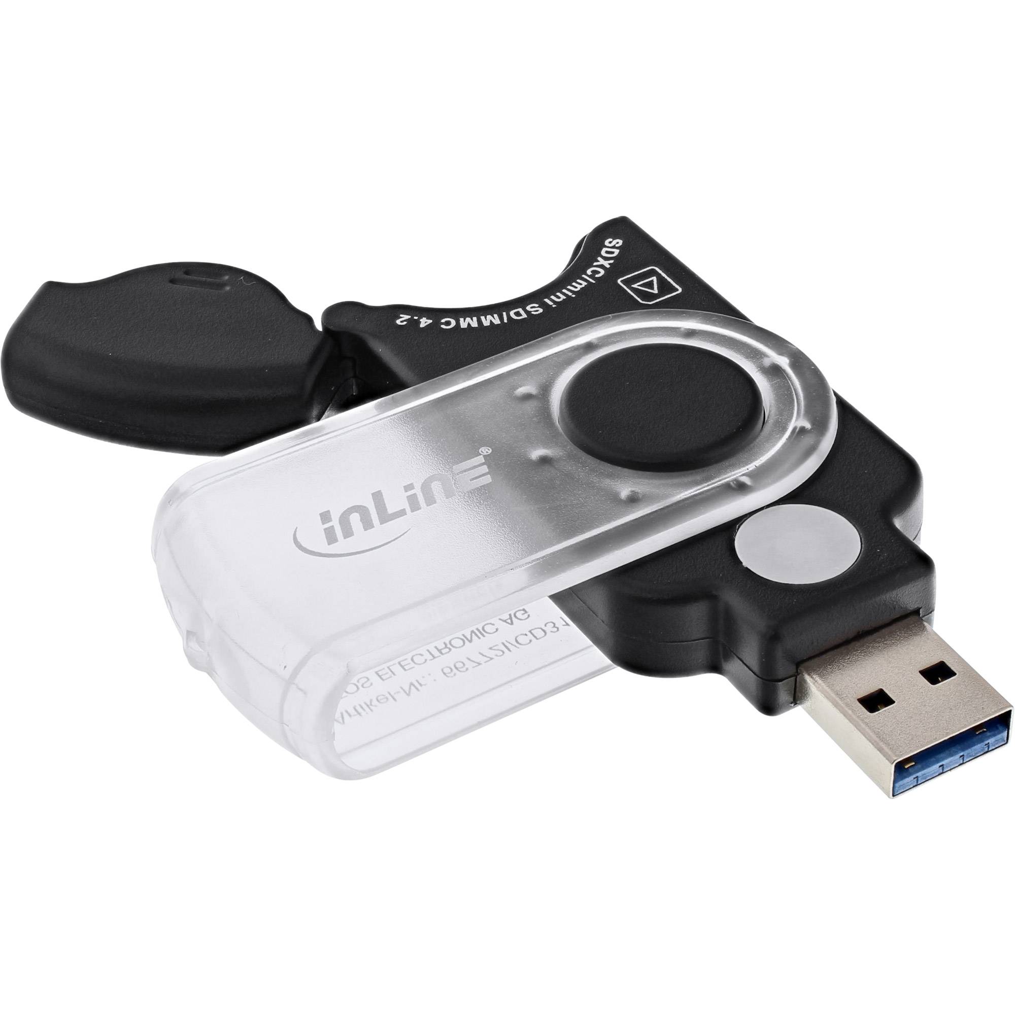 InLine® Mobile Card Reader USB 3.2, für SD/SDHC/SDXC, microSD-0