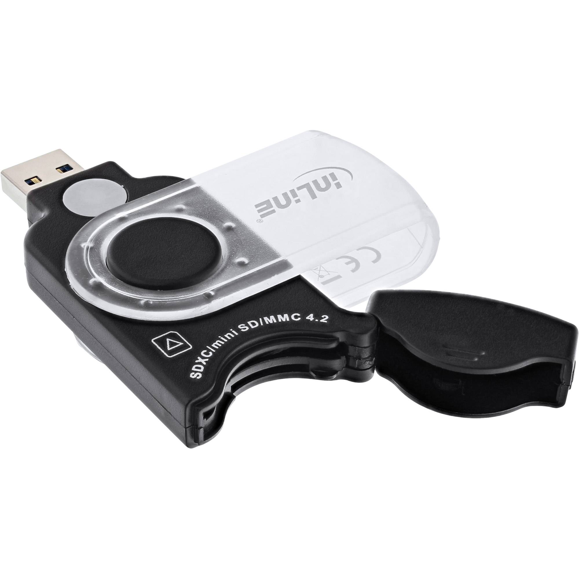 InLine® Mobile Card Reader USB 3.2, für SD/SDHC/SDXC, microSD-1