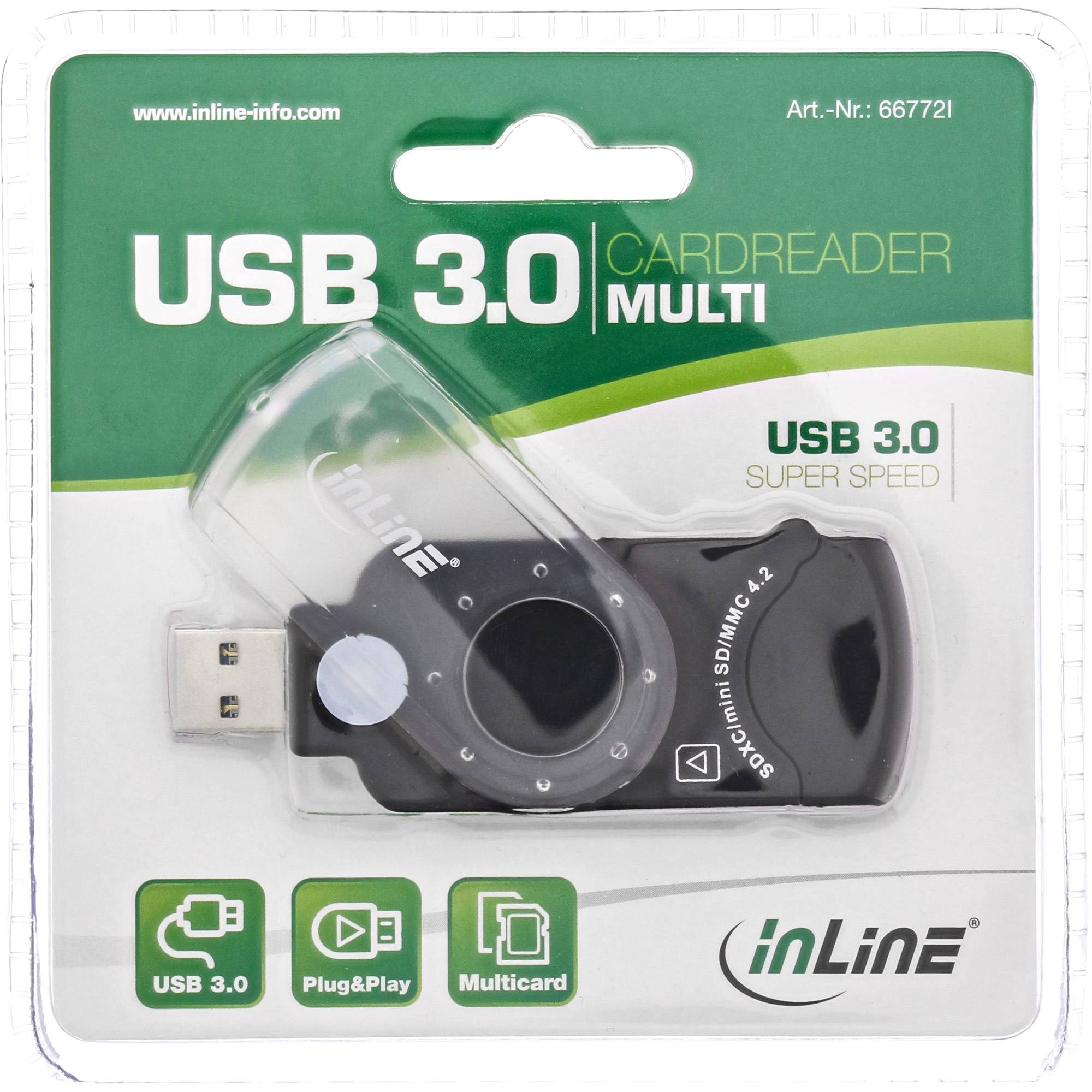 InLine® Mobile Card Reader USB 3.2, für SD/SDHC/SDXC, microSD-3