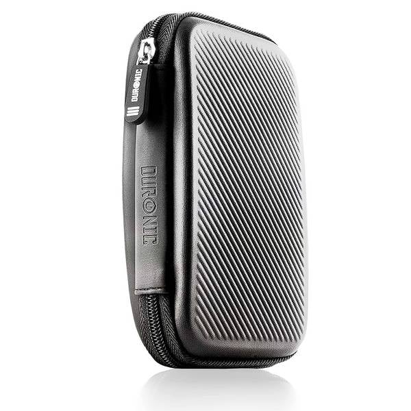 Duronic HDC2 GY externe Festplatten Schutzhülle | Stoßsichere Festplattentasche | 2,5" SSD Cover | Hardshell Hülle