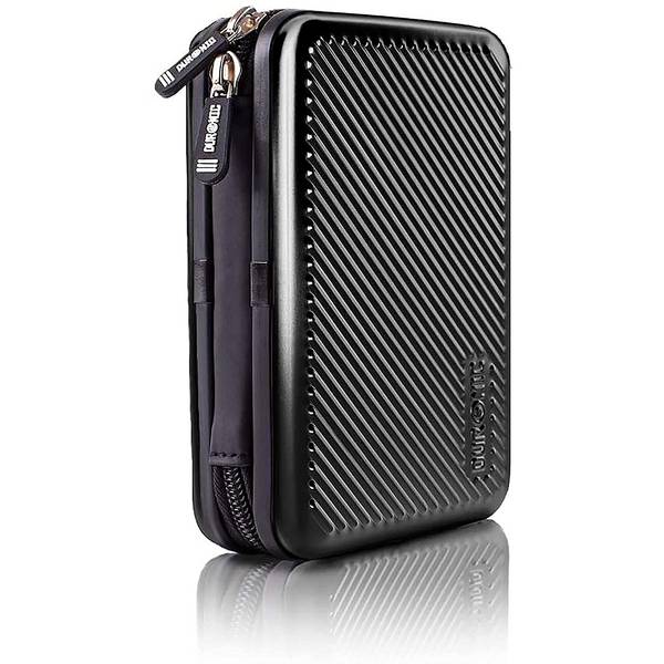 Duronic HDC3 BK Externe Festplatten Schutzhülle | Stoßsichere Festplattentasche | 2,5" SSD Cover | Aluminium Hülle