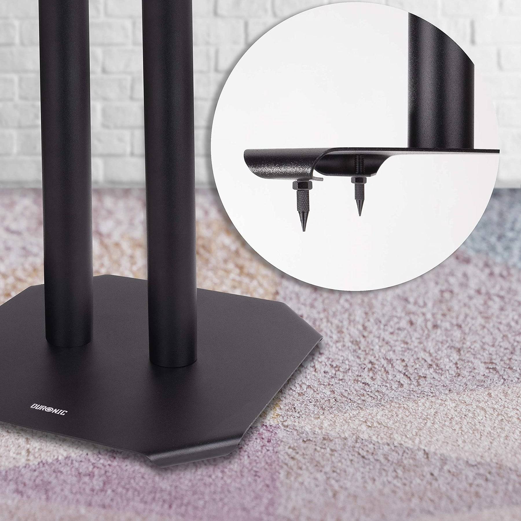 Duronic SPS1022 40 Lautsprecherständer | 40 cm hoher Ständer für Lautsprecher und Boxen bis 5 kg | 2er-Set Universal-3