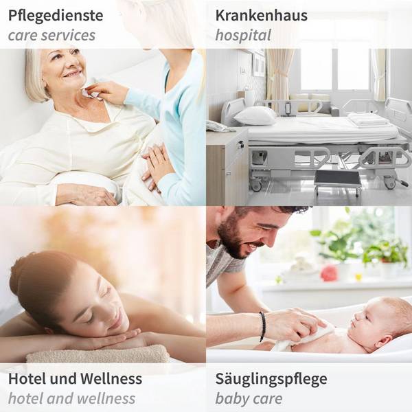 HYGONORM Einmal-Waschhandschuhe Light, aus Molton-Vlies,weiß