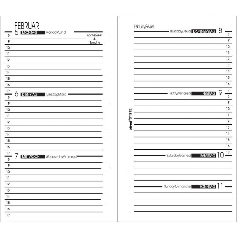 bind Ersatzkalender 2027 für Terminplaner A7 Modell 17501-0