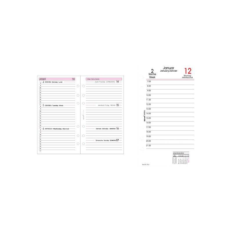bind Ersatzkalender 2027 für Terminplaner A6 Modell 10603