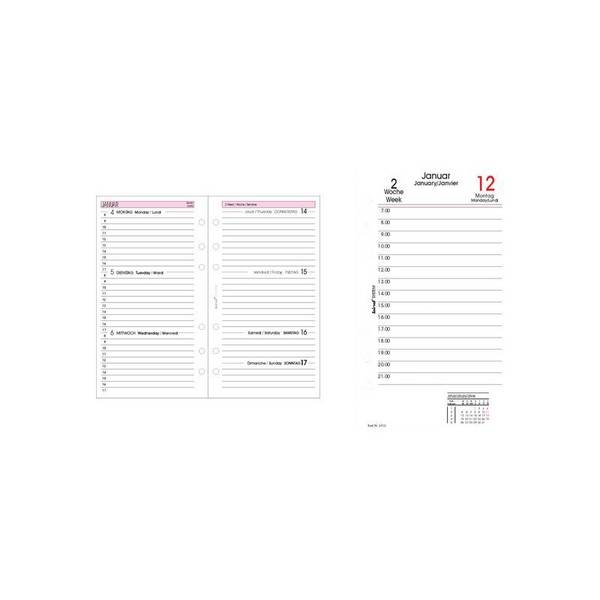 bind Ersatzkalender 2027 für Terminplaner A6, Modell 1060327