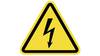 HellermannTyton Gefahren-Warnschild, Vinyl Selbstklebend 'Gefahr: Elektrizität', 25 mm x 55 mm