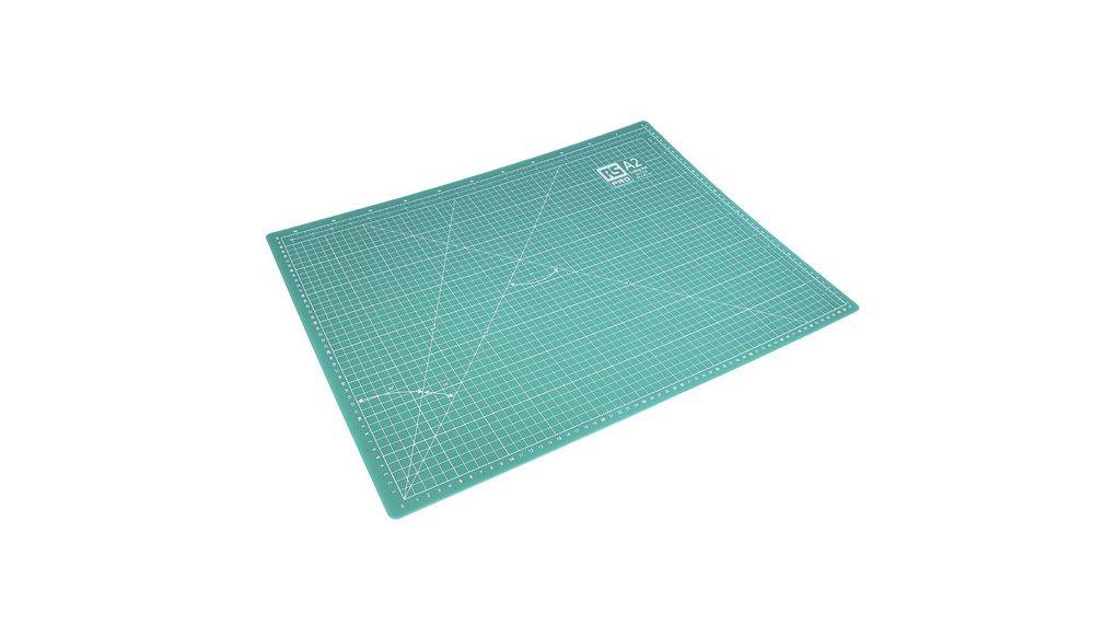RS PRO Schneidematte, 600 mm x 450mm, Grün, 10 mm-0