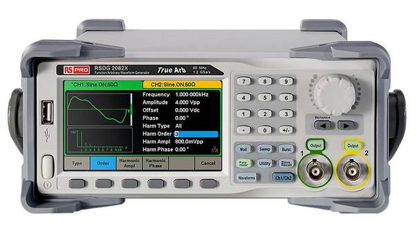 RS PRO Arbiträr-Funktionsgenerator mit LCD 80 MHz 2, 1 Hz / 20 V Pk-Pk, USB-Host, LAN, USB