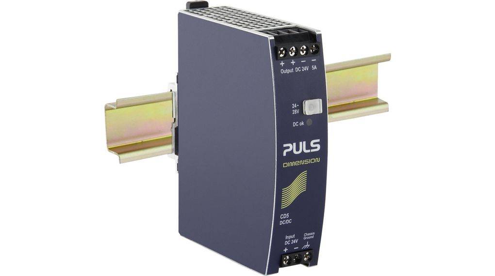 DC/DC-Wandler, 18 ... 32.4V, 24V, 5A, 120W-0