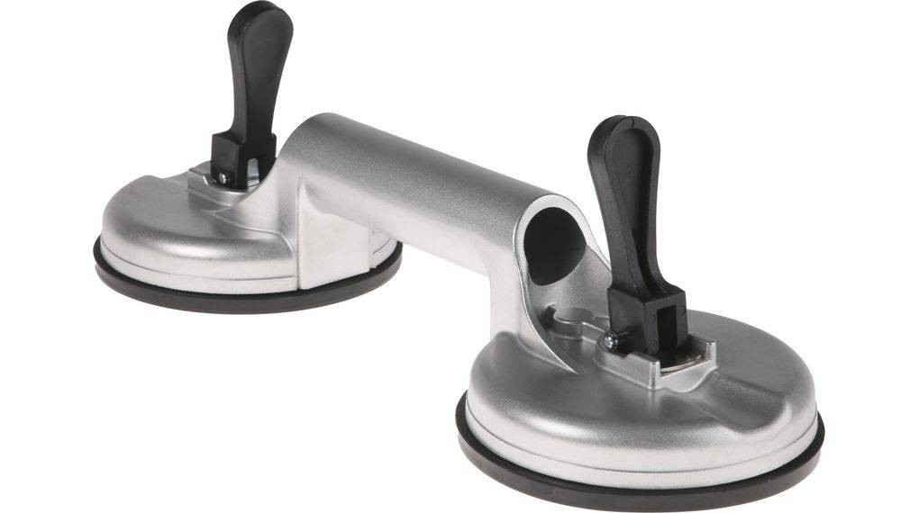RS PRO Kunststoff, Aluminium Saugheber 2 Ø 115 mm, 80 kg-0