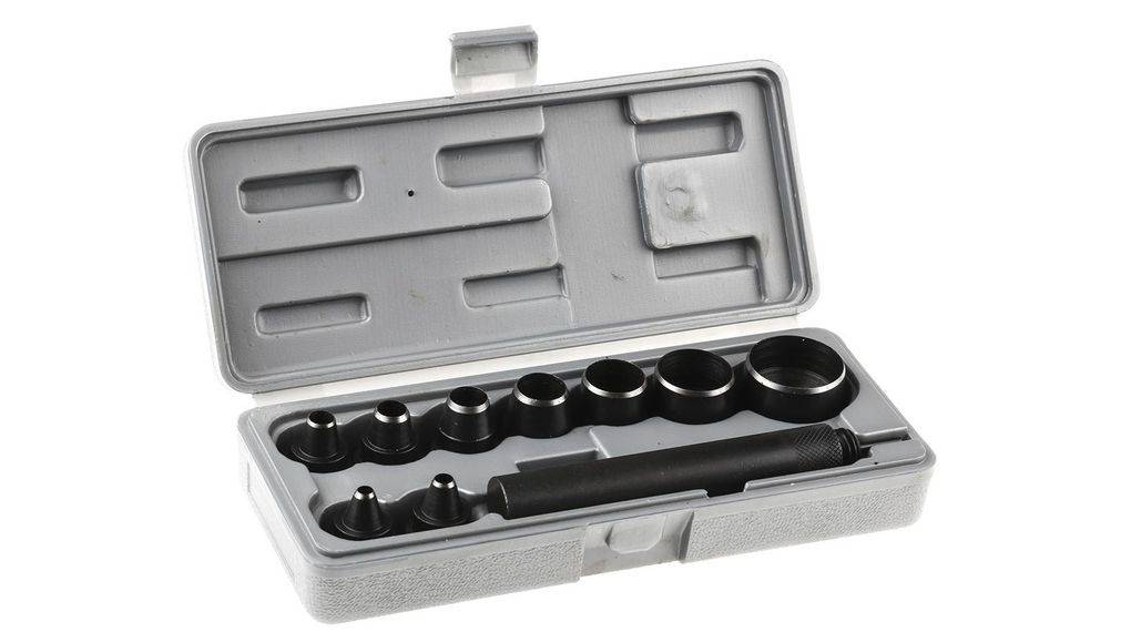 RS PRO Splintentreiber Satz, Ø 32mm, 10-teilig, Locheisen-0