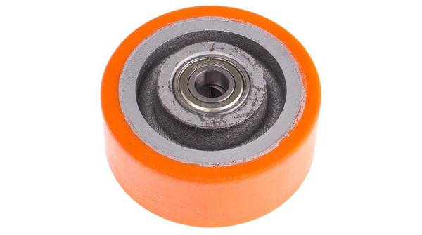 RS PRO Rollwagenrolle, Mat. Polyurethan, 350 kg Ø 100 mm, B. 40 mm