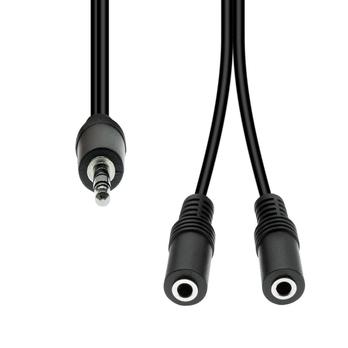3-Pin to 2x 2-Pin Cable M-F Kabel & Adapter