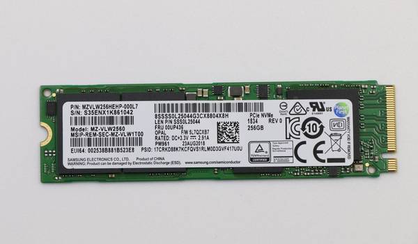 Lenovo - 256 GB SSD - intern - M.2 2280 - PCI Express 3.0 x4 (NVMe)