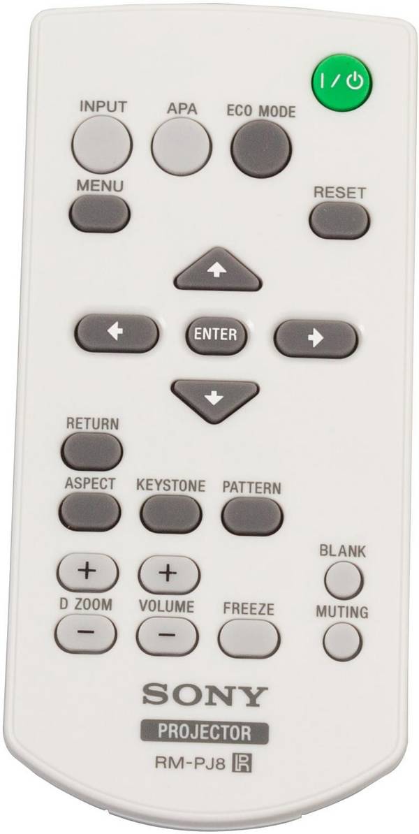 Sony RM-PJ8 Projector remote control for VPL-DW127, DX102, DX122, DX142, DX147, EW276, EX226, EX235,