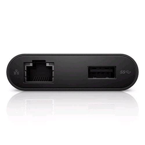 Dell USB Typ-C HDMI/VGA/Ethernet/USB 3.0 Schwarz Kabelschnittstellen-/adapter DA200 Adapter Type-C to HDMI / VGA /-0