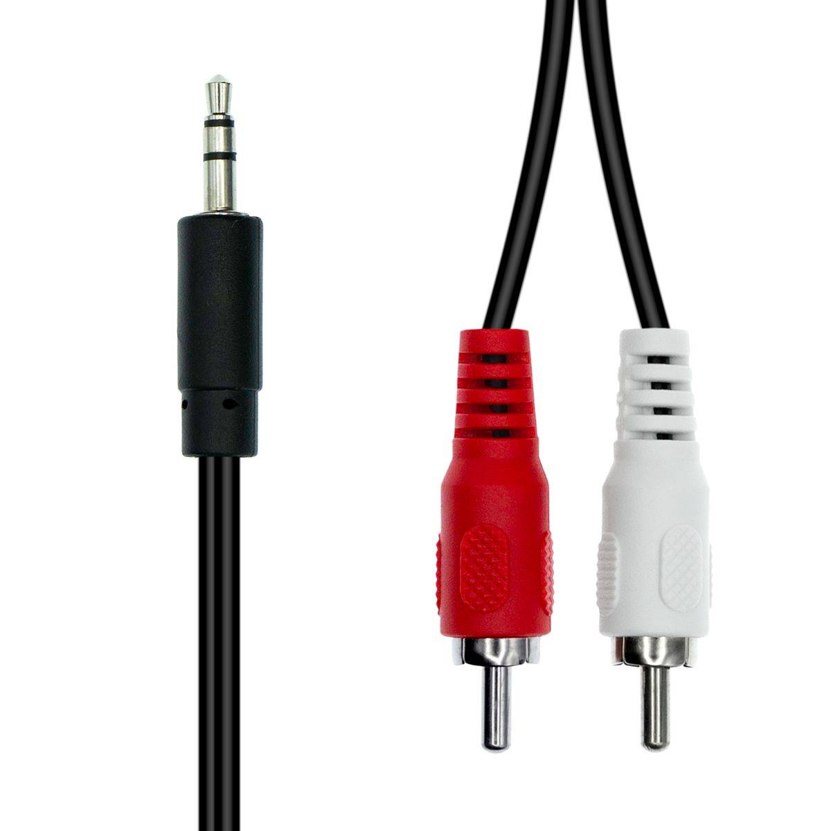 3-Pin to 2 x RCA Cable M-M Kabel & Adapter-1
