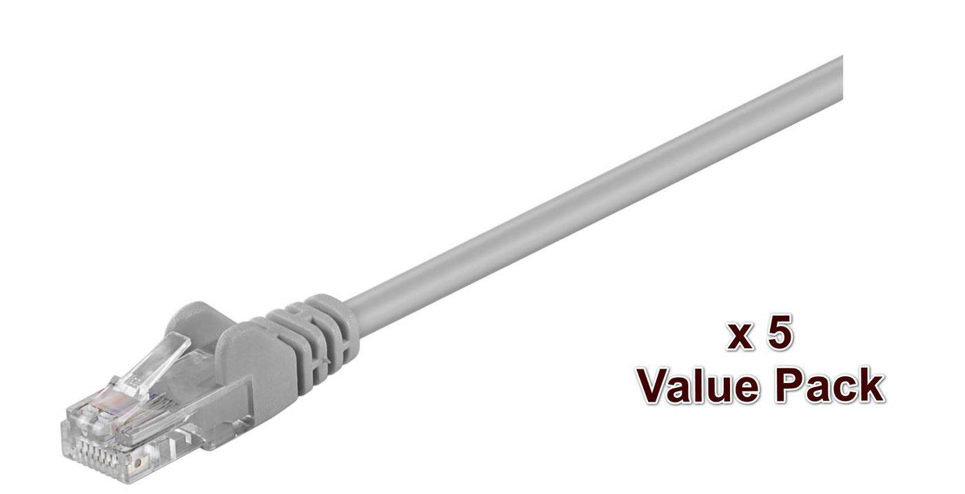 MicroConnect V-UTP515VP RJ45 Patchkabel 15 m Grau 5 St.-0
