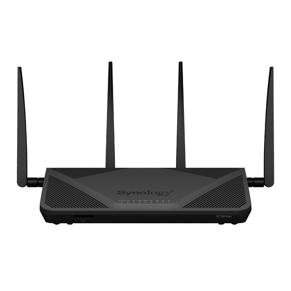 Synology RT2600ac WLAN Router, max. 2,53 GBit/s, Dual Band (2,4 GHz & 5 GHz), Gbit LAN, USB 3.0, 230VAC