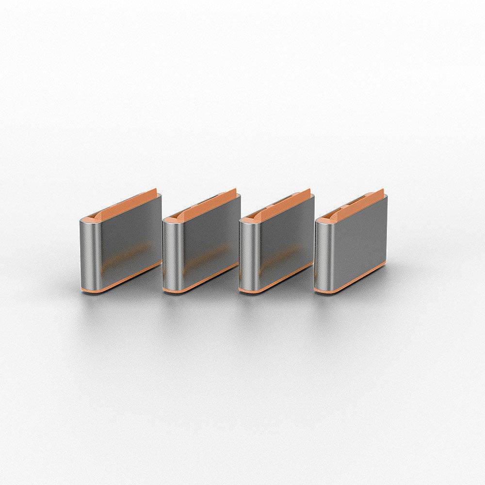 Lindy 40440 USB Typ C Port Schloss, orange, 10 Stück-1