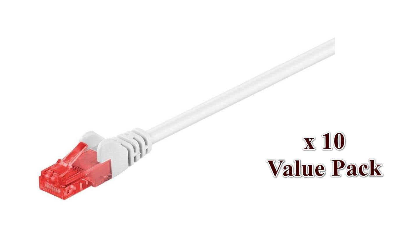 MicroConnect V-UTP603WVP RJ45 Patchkabel 3 m Weiß 10 St.-0