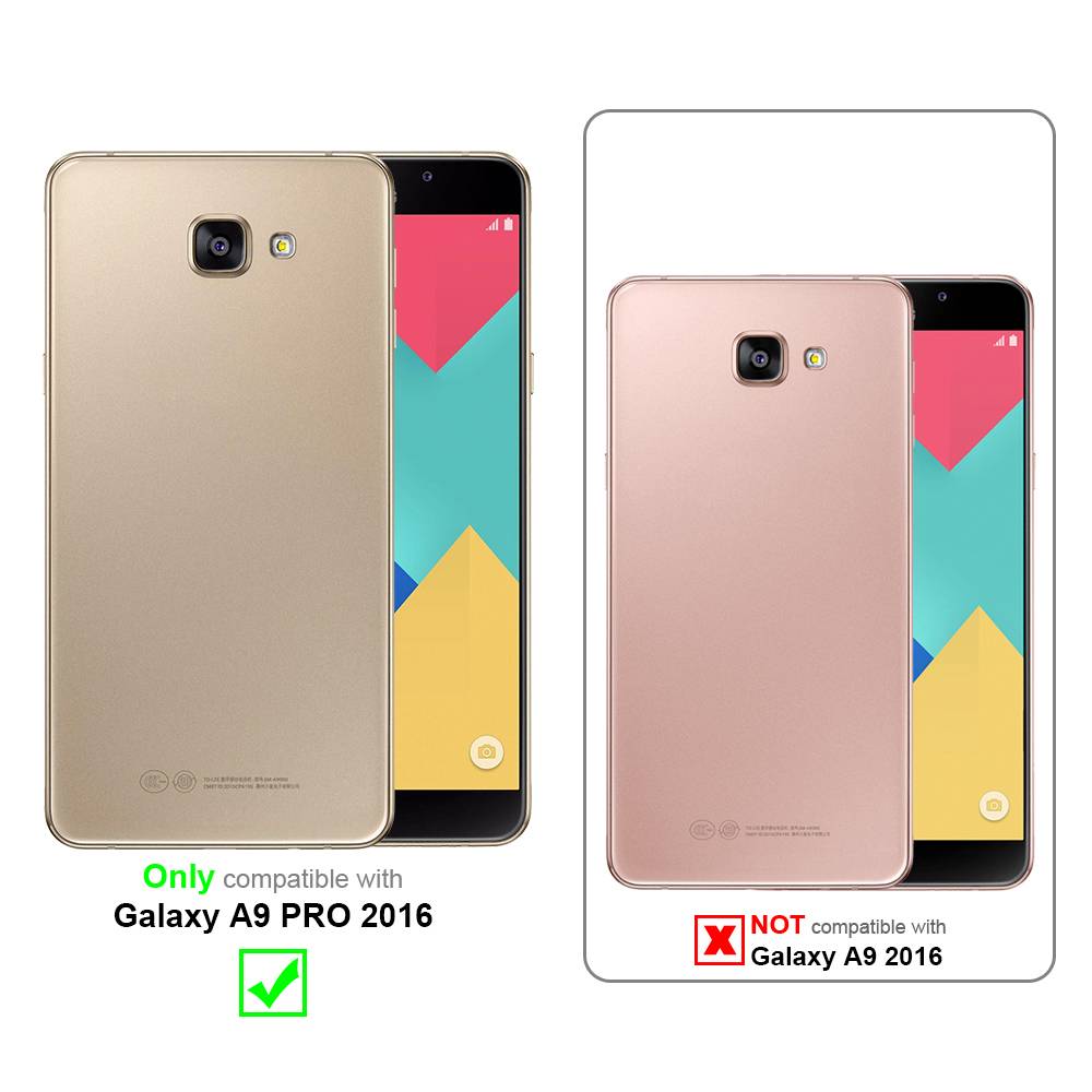 Cadorabo Handykette für Samsung Galaxy A9 PRO 2016 in Orange - Handy Schutz Hülle Necklace mit Verstellbaren Band Kordel-4