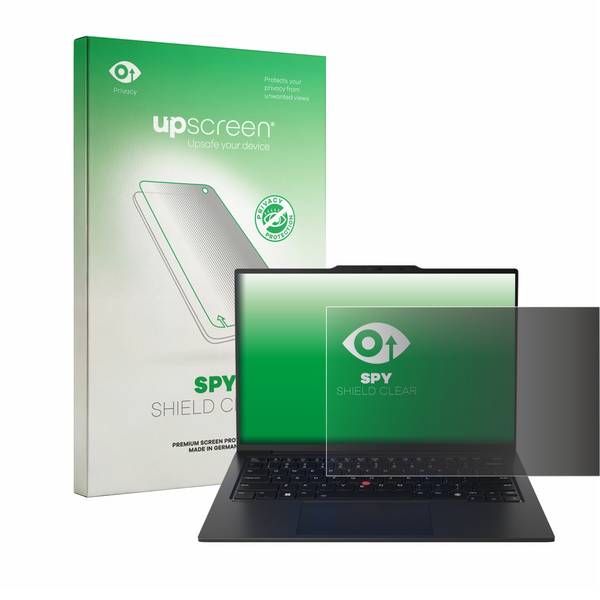 upscreen Blickschutzfolie für Lenovo ThinkPad X1 Carbon Gen 12 14" Anti-Spy Privacy Blaulichtschutz Sichtschutzfolie