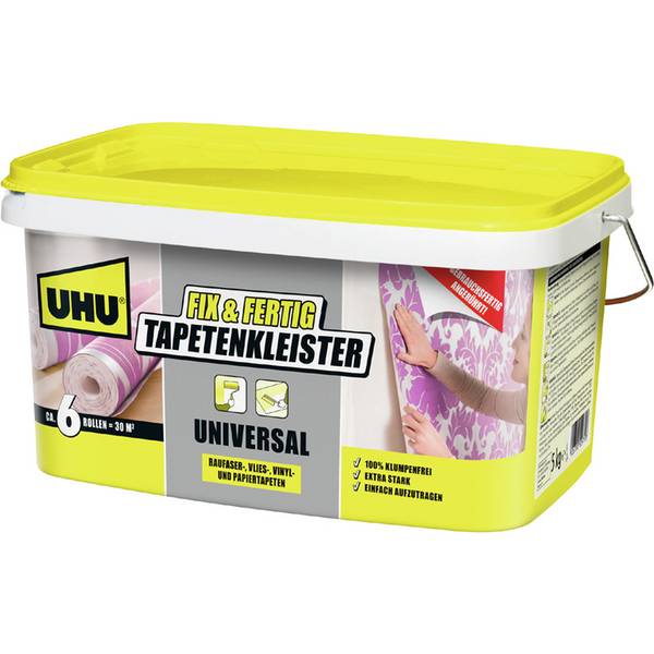 UHU Fix & Fertig Tapetenkleister Universal, 5 kg Eimer (5664829)