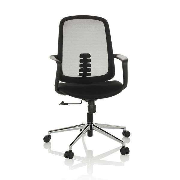 Bürostuhl Drehstuhl SEDIOLO B Sitz Stoff Rücken Netz schwarz hjh OFFICE