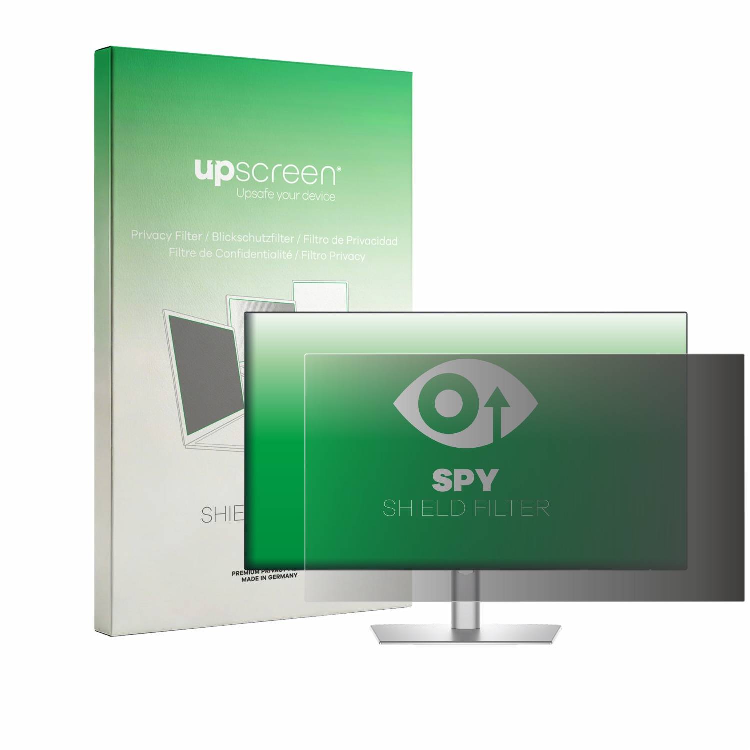 upscreen Blickschutzfilter für Dell Professional P2425H Blaulichtfilter Sichtschutz Privacy Anti Spy abnehmbar