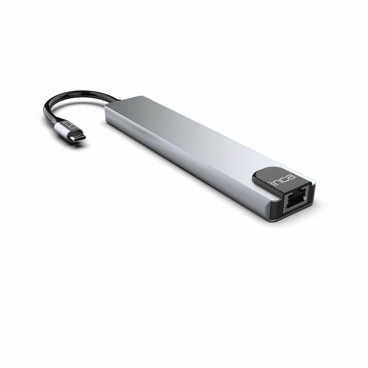 INCA USB-C HUB Type-C-Hub Aluminiumgehäuse 8 Ports USB, Ethernet, HDMI und mehr-1