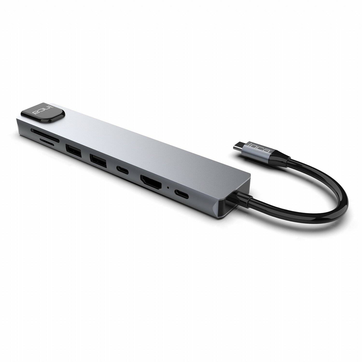 INCA USB-C HUB Type-C-Hub Aluminiumgehäuse 8 Ports USB, Ethernet, HDMI und mehr-2