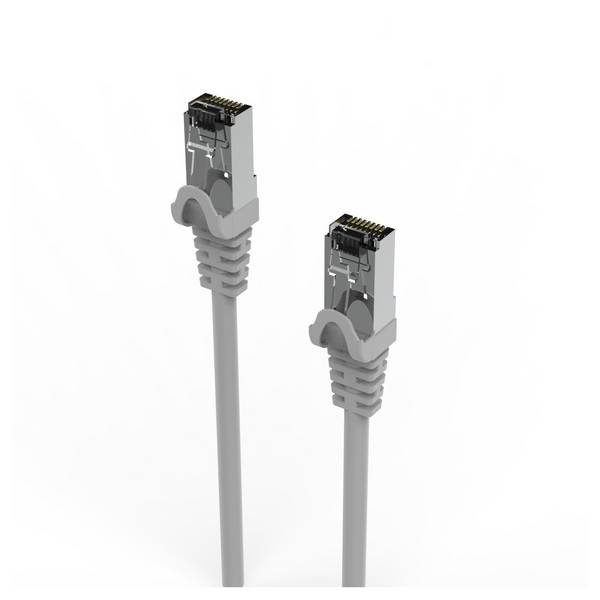 INCA RJ45 Cat7-Kabel Netzwerkkabel Ethernetkabel LAN-Kabel 10 Meter Grau