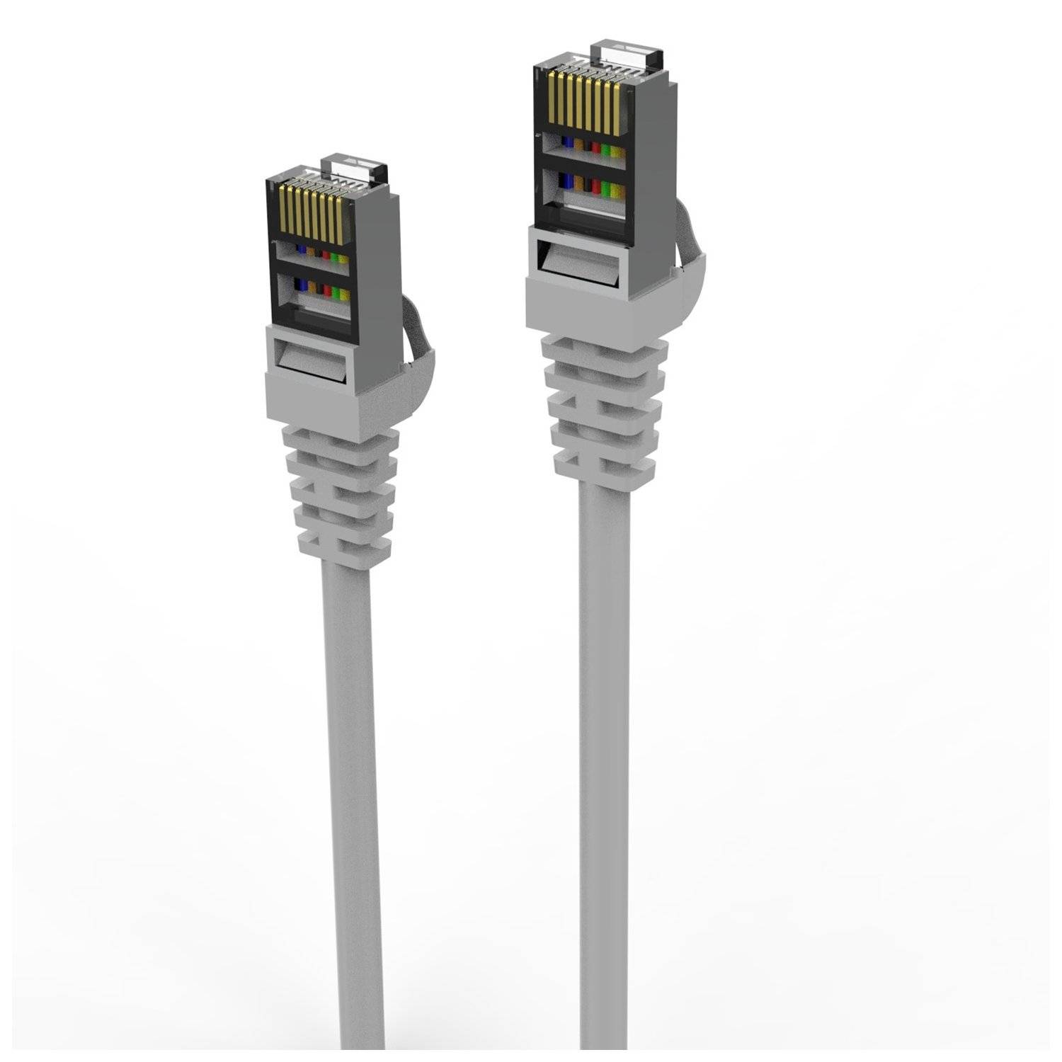 INCA RJ45 Cat7-Kabel Netzwerkkabel Ethernetkabel LAN-Kabel 10 Meter Grau-1