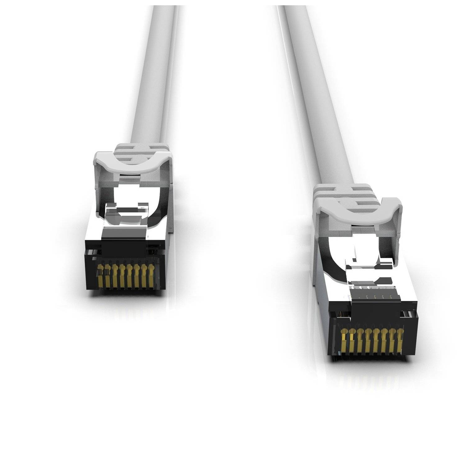 INCA RJ45 Cat7-Kabel Netzwerkkabel Ethernetkabel LAN-Kabel 10 Meter Grau-3