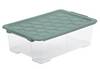 Rotho Aufbewahrungsbox EVO Safe inkl. Deckel 30 L Mistletoe grün