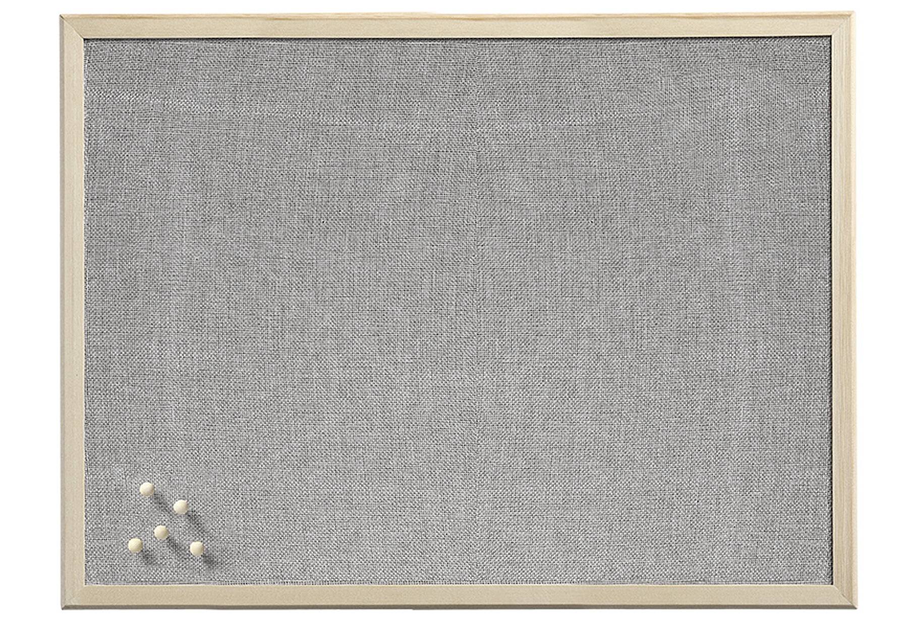 ZELLER - Pinnwand 60.0 x 40.0 cm Leinen grau-0