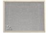 ZELLER - Pinnwand 60.0 x 40.0 cm Leinen grau