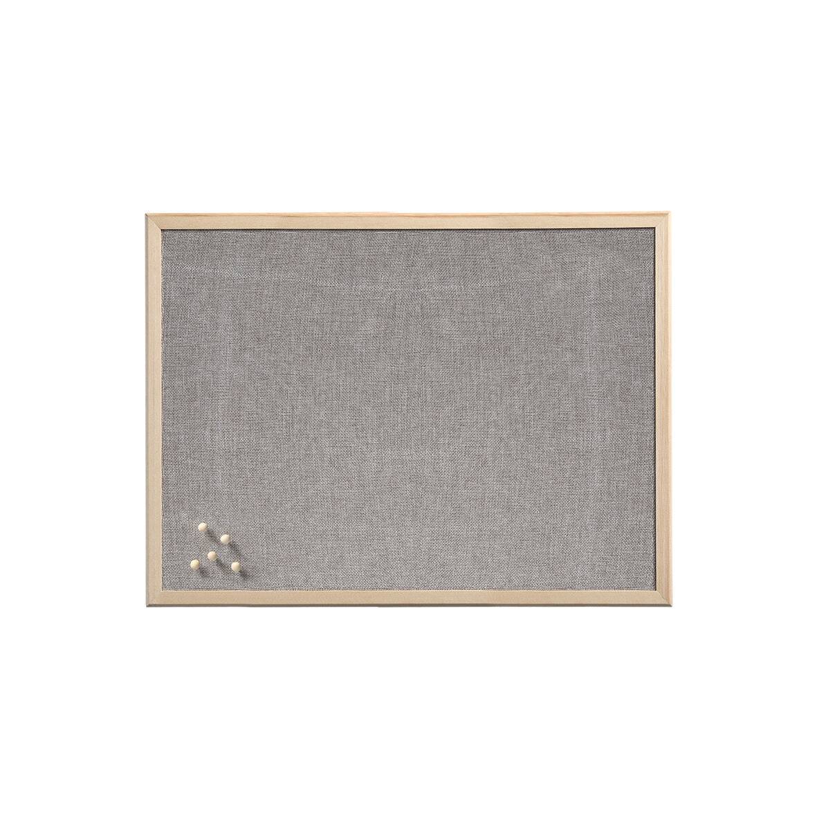 ZELLER - Pinnwand 60.0 x 40.0 cm Leinen grau-2
