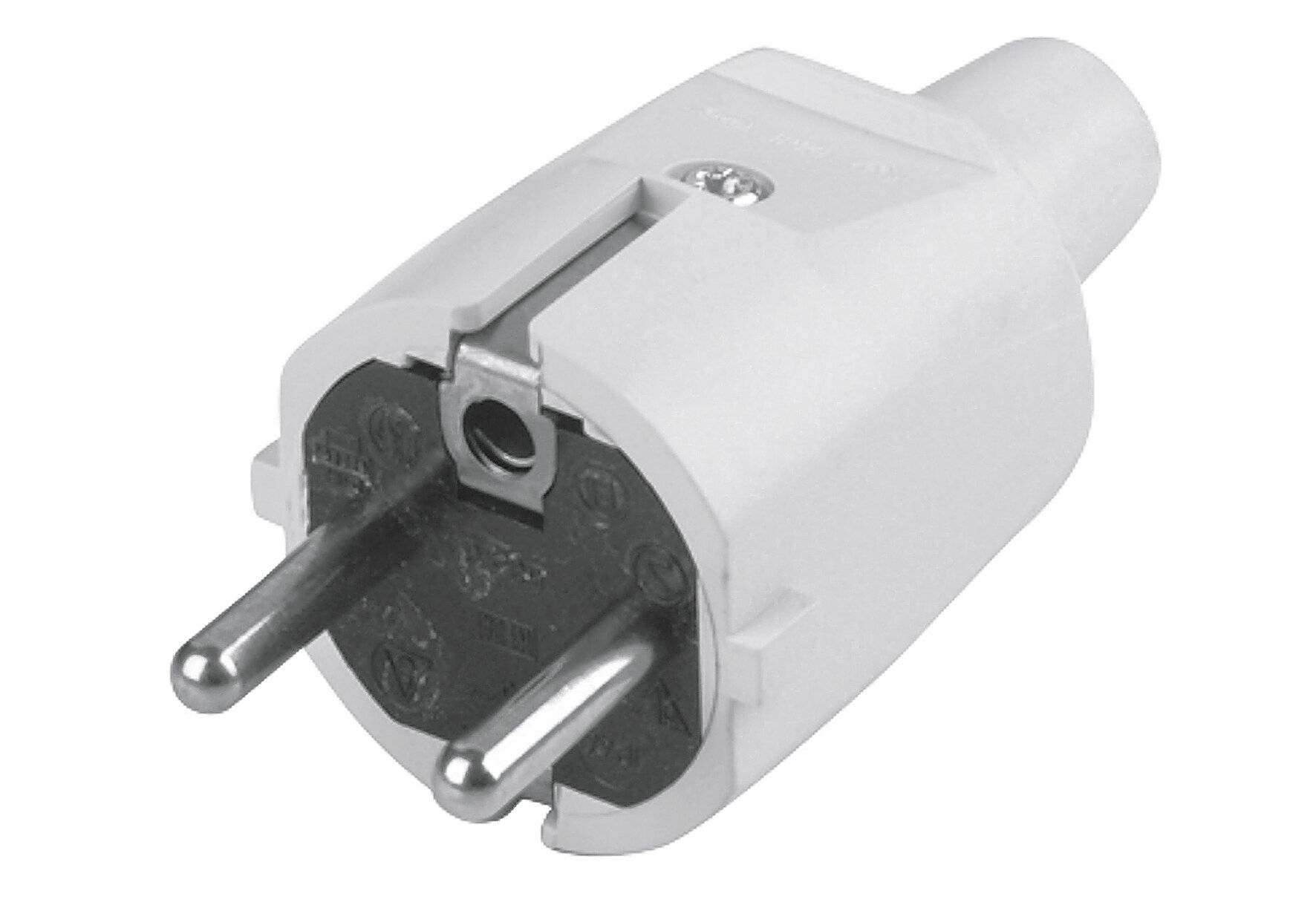 Stecker, PVC, grau - Artikel: 4008297120704-1