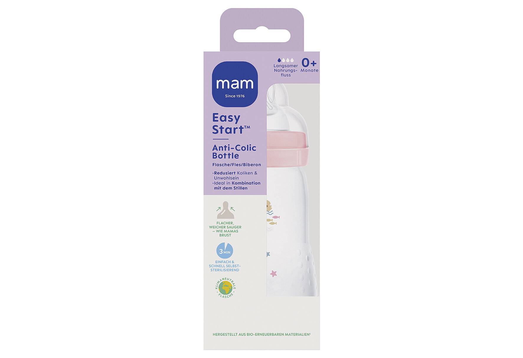 MAM Easy Start Anti-Colic 260 rose-1